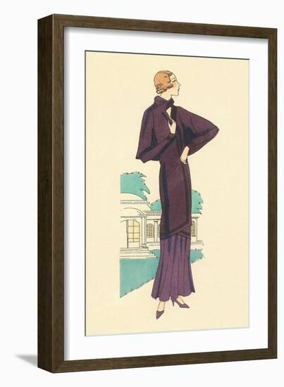 Purple Outfit-null-Framed Art Print