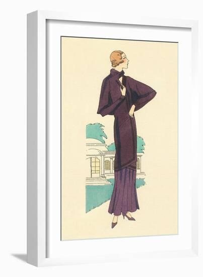 Purple Outfit-null-Framed Art Print