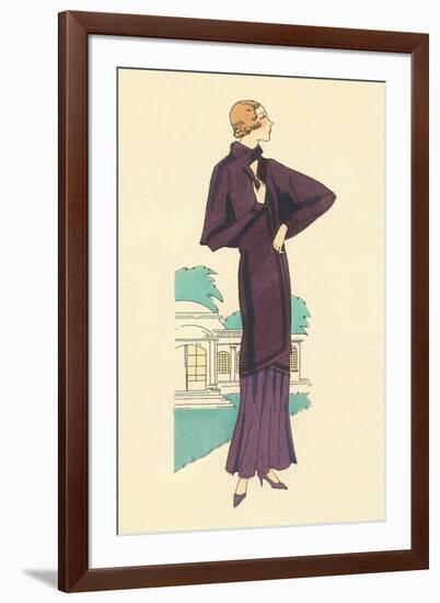 Purple Outfit-null-Framed Art Print