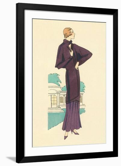 Purple Outfit-null-Framed Art Print