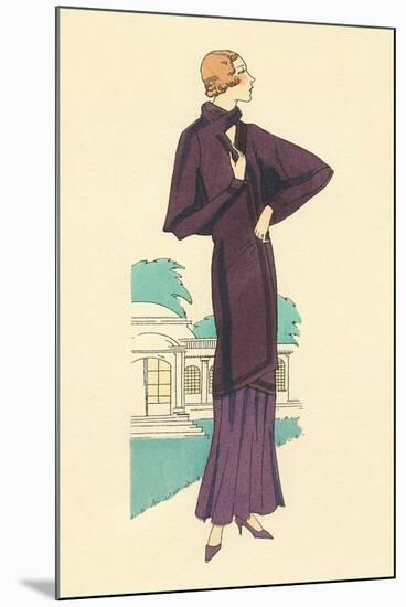 Purple Outfit-null-Mounted Art Print