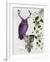 Purple Owl with Antlers-Fab Funky-Framed Art Print