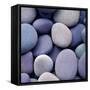 Purple Pebbles-null-Framed Stretched Canvas