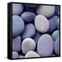 Purple Pebbles-null-Framed Stretched Canvas