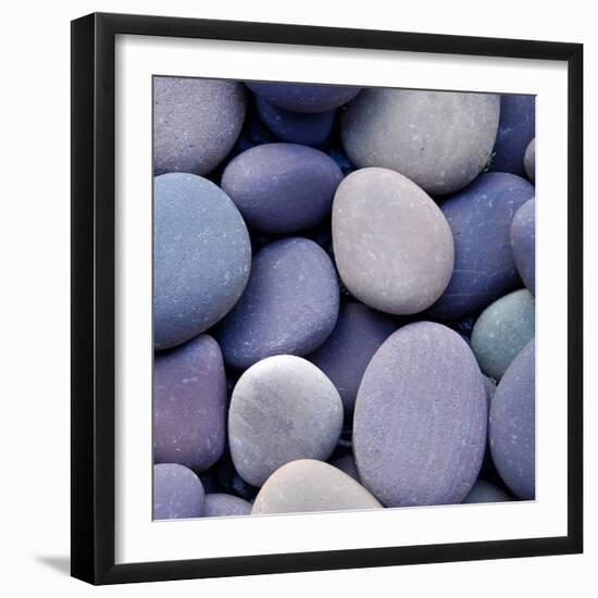 Purple Pebbles-null-Framed Premium Photographic Print