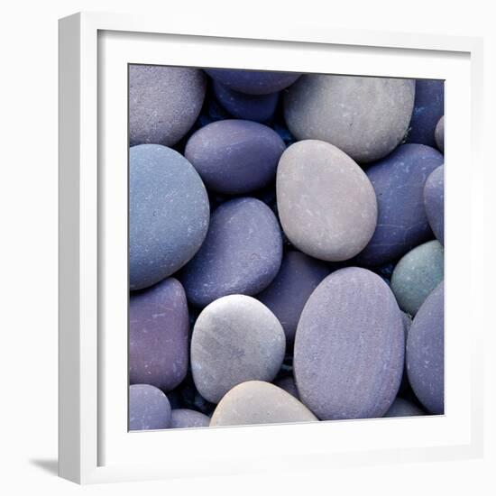 Purple Pebbles-null-Framed Photographic Print