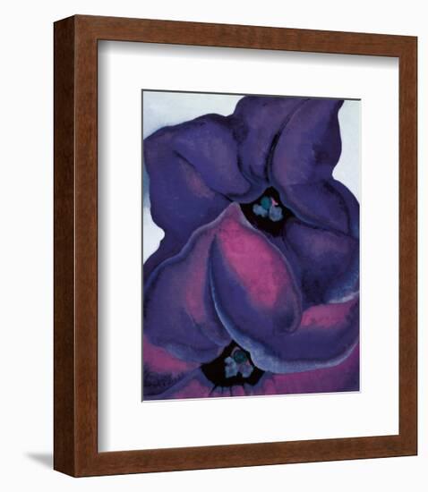 Purple Petunias, 1925-Georgia O'Keeffe-Framed Art Print