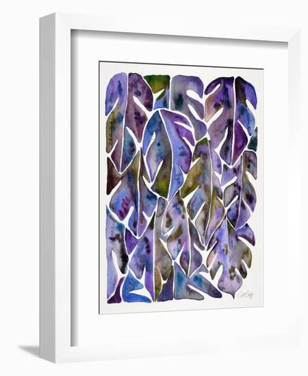 Purple Philodendron-Cat Coquillette-Framed Art Print