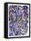 Purple Philodendron-Cat Coquillette-Framed Stretched Canvas