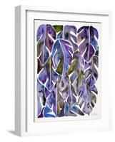 Purple Philodendron-Cat Coquillette-Framed Art Print