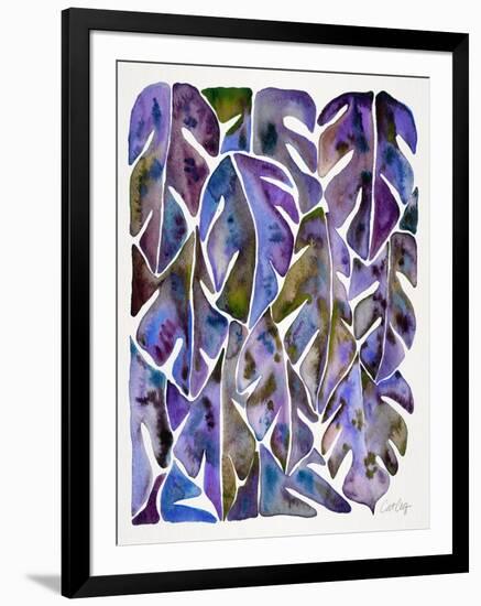 Purple Philodendron-Cat Coquillette-Framed Art Print