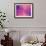 Purple Pink Abstract Background Polygon-Talashow-Framed Art Print displayed on a wall