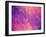 Purple Pink Abstract Background Polygon-Talashow-Framed Art Print