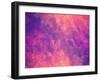 Purple Pink Abstract Background Polygon-Talashow-Framed Art Print