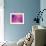 Purple Pink Abstract Background Polygon-Talashow-Framed Art Print displayed on a wall