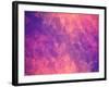 Purple Pink Abstract Background Polygon-Talashow-Framed Art Print