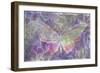 Purple Pink Butterfly Watercolor-Cora Niele-Framed Giclee Print