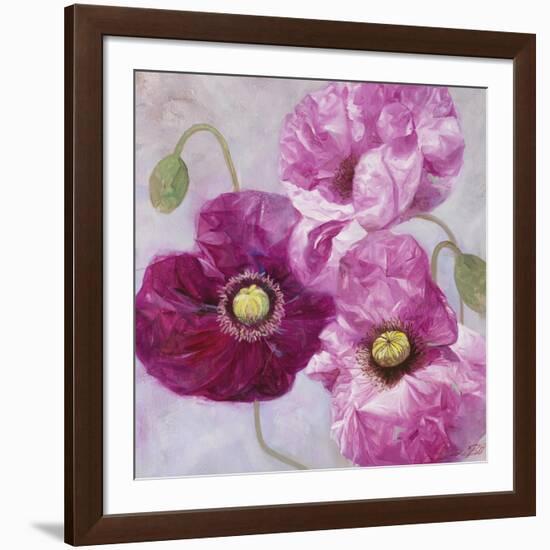 Purple Poppies I-li bo-Framed Giclee Print