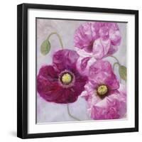 Purple Poppies I-li bo-Framed Giclee Print