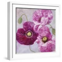 Purple Poppies I-li bo-Framed Giclee Print