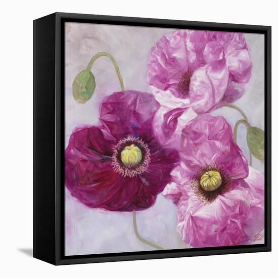 Purple Poppies I-li bo-Framed Stretched Canvas