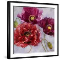 Purple Poppies II-li bo-Framed Giclee Print