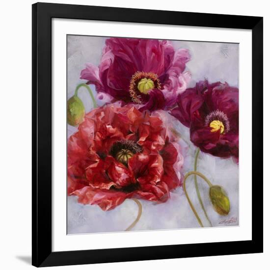 Purple Poppies II-li bo-Framed Giclee Print