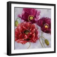 Purple Poppies II-li bo-Framed Giclee Print