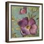 Purple Poppies II-Lanie Loreth-Framed Art Print