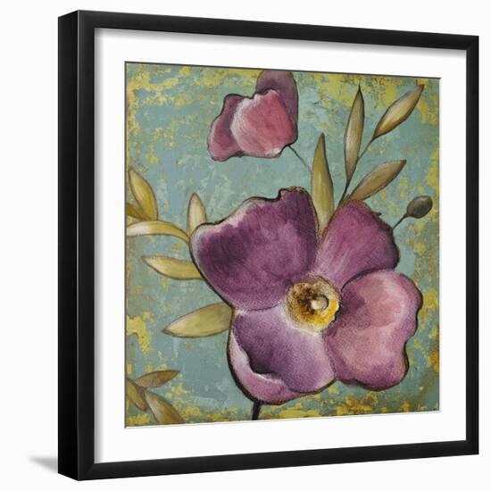 Purple Poppies II-Lanie Loreth-Framed Premium Giclee Print