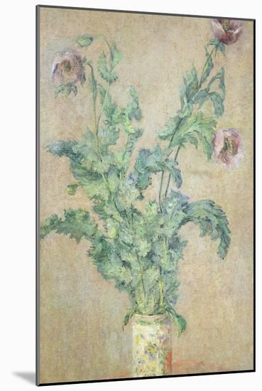 Purple Poppies-Claude Monet-Mounted Giclee Print