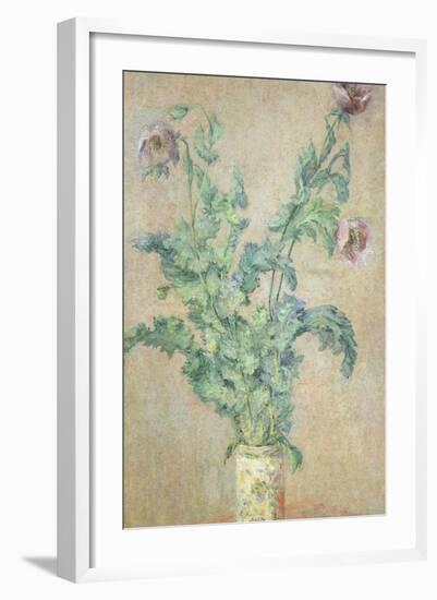 Purple Poppies-Claude Monet-Framed Giclee Print