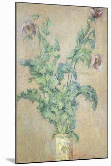 Purple Poppies-Claude Monet-Mounted Giclee Print