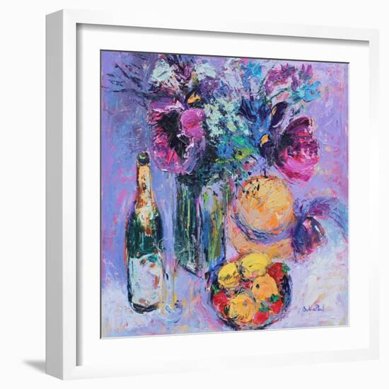 Purple Poppies-Sylvia Paul-Framed Giclee Print