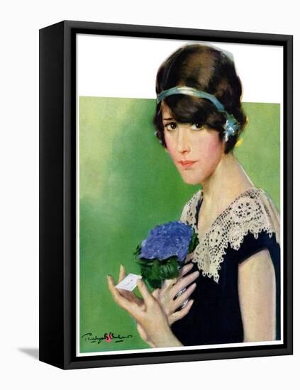 "Purple Posey,"May 22, 1926-Penrhyn Stanlaws-Framed Stretched Canvas