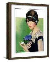 "Purple Posey,"May 22, 1926-Penrhyn Stanlaws-Framed Giclee Print