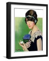 "Purple Posey,"May 22, 1926-Penrhyn Stanlaws-Framed Giclee Print