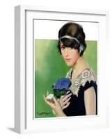 "Purple Posey,"May 22, 1926-Penrhyn Stanlaws-Framed Giclee Print