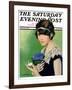 "Purple Posey," Saturday Evening Post Cover, May 22, 1926-Penrhyn Stanlaws-Framed Giclee Print