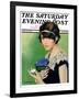 "Purple Posey," Saturday Evening Post Cover, May 22, 1926-Penrhyn Stanlaws-Framed Giclee Print