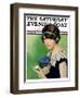 "Purple Posey," Saturday Evening Post Cover, May 22, 1926-Penrhyn Stanlaws-Framed Giclee Print