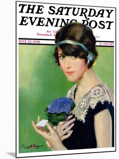 "Purple Posey," Saturday Evening Post Cover, May 22, 1926-Penrhyn Stanlaws-Mounted Giclee Print