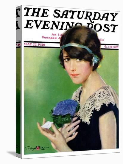 "Purple Posey," Saturday Evening Post Cover, May 22, 1926-Penrhyn Stanlaws-Stretched Canvas