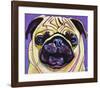 Purple Pug-Kathryn Wronski-Framed Art Print