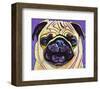 Purple Pug-Kathryn Wronski-Framed Art Print