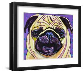 Purple Pug-Kathryn Wronski-Framed Art Print