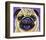 Purple Pug-Kathryn Wronski-Framed Art Print