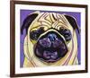 Purple Pug-Kathryn Wronski-Framed Art Print