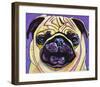 Purple Pug-Kathryn Wronski-Framed Art Print