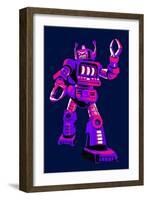 Purple Robot-Lantern Press-Framed Art Print